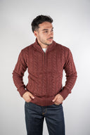 Maglia Half Zip a trecce Paul Miranda