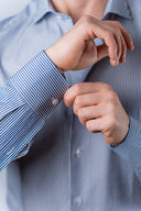 Camicia in cotone bacchettata