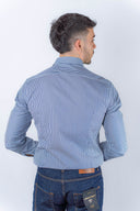 Camicia in cotone bacchettata