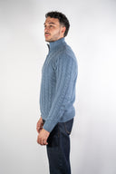 Maglia Half Zip a trecce Paul Miranda