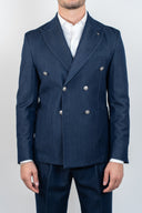 Giacca doppiopetto Denim Paul Miranda