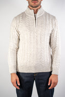 Maglia Half Zip a trecce Paul Miranda