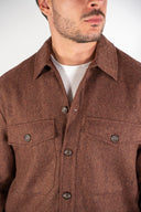 Overshirt in lana mélange Paul Miranda