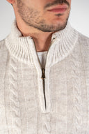 Maglia Half Zip a trecce Paul Miranda