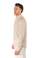 Camicia in lino riga larga Gianni Lupo