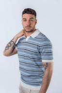 Polo Jacquard a righe