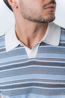 Polo Jacquard a righe