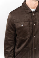 Overshirt scamosciata