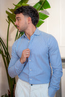 Camicia rigata operata