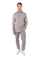 Pantalone con pince in coordinato