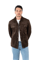 Overshirt scamosciata