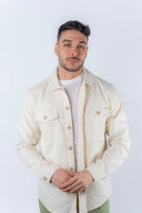 Overshirt ricamata