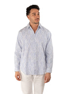 Camicia a righe sfrangiata