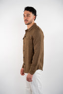 Overshirt misto lino Gianni Lupo