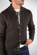 Cardigan collo camicia Lana Seinse
