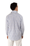 Camicia a righe sfrangiata