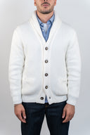 Cardigan collo scialle Cotone e Lana My Room
