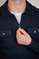 Maglia cardigan zip