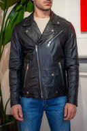 Chiodo in pelle nappa