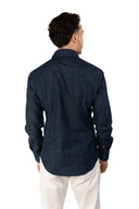 Camicia in denim bottone Madreperla AL
