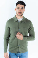Cardigan collo camicia