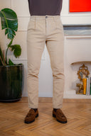 Pantalone pinces velluto