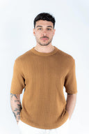 T-shirt in maglia traforata