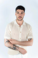 Cardigan mezze maniche in maglia