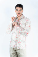 Camicia in viscosa fantasia a fiori