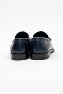MOCASSINO PELLE BLU