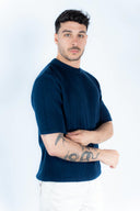 T-shirt in maglia traforata