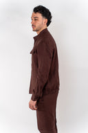 Overshirt lino in coordinato Seinse