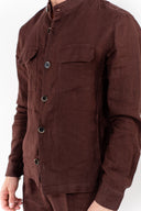 Overshirt lino in coordinato Seinse