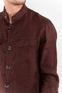 Overshirt lino in coordinato Seinse