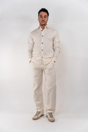 Pantalone regular misto lino Berna