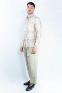 Camicia in viscosa fantasia a fiori
