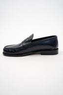 MOCASSINO PELLE BLU