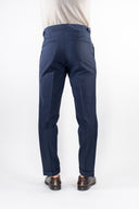 Pantalone frescolana con cinturini P.Langella