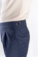 Pantalone frescolana con cinturini P.Langella