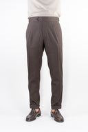 Pantalone frescolana con cinturini P.Langella