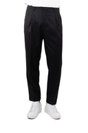 Pantalone con pince in coordinato