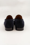 MOCASSINO SCAMOSCIATO CON NAPPE BLU