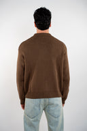 Cardigan full zip collo camicia