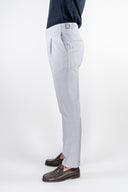 Pantalone frescolana con cinturini P.Langella