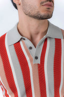 Polo in maglia Jacquard