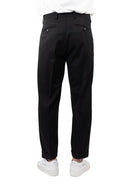Pantalone con pince in coordinato