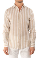 Camicia in lino riga larga Gianni Lupo