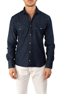 Camicia in denim bottone Madreperla AL