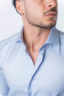 Camicia in cotone a quadri piccoli