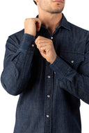 Camicia in denim bottone Madreperla AL
